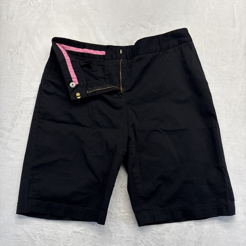 Liz Golf by Liz Claiborne Shorts Women's Size 8 Black Flat Front Jackie
